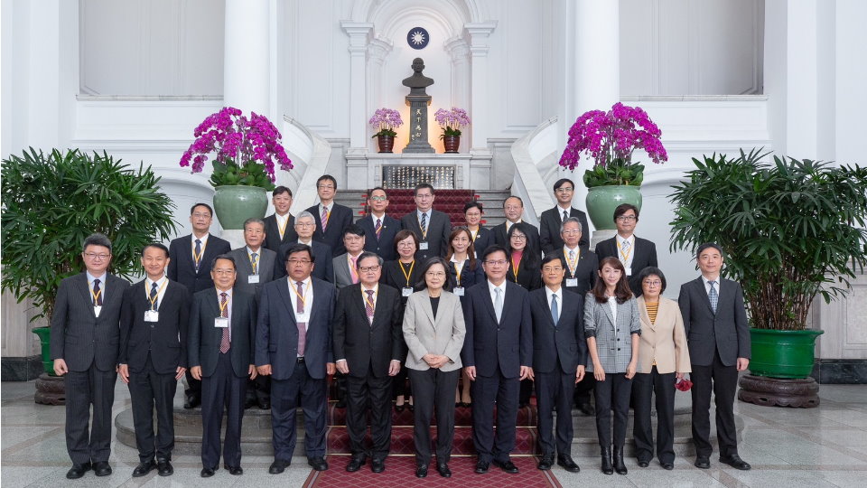 接見國際傑出發明家獎得主　蔡總統期許繼續在國際上嶄露頭角